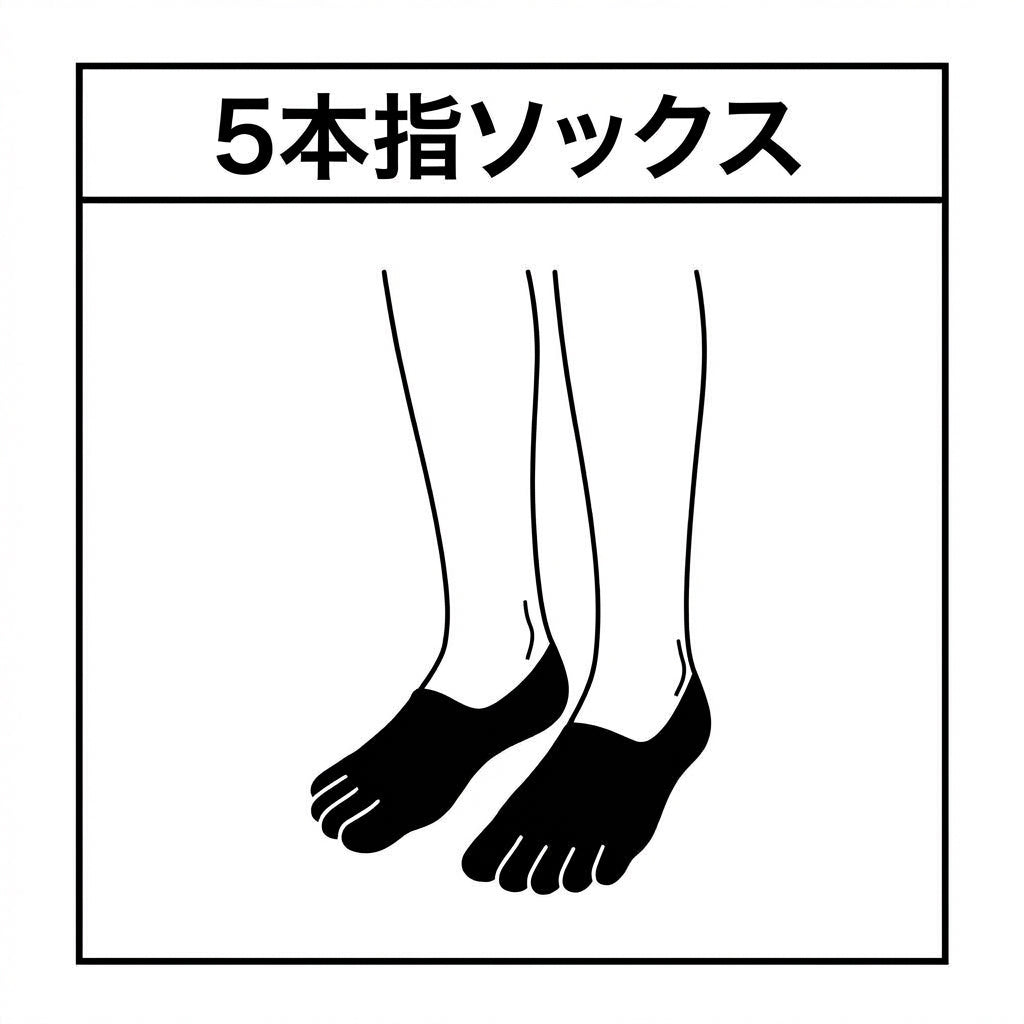 SR5 5本指ソックス スニーカー丈
